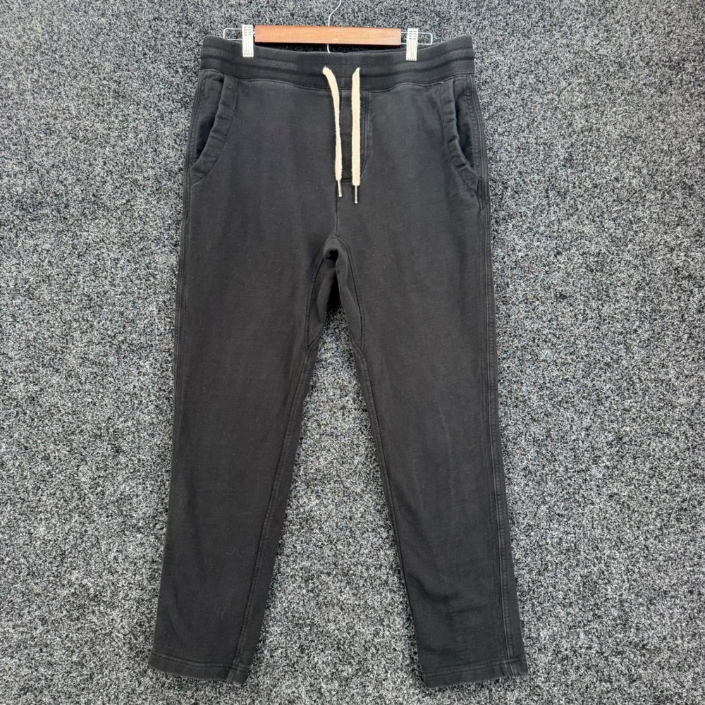 Buck Mason Mens Black Cotton French Terry Sweatpants Joggers BM15018.209 Medium